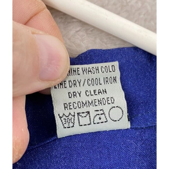 Pineapple Connection Men's Hawaiian Shirt XL Blue with Palm Tree Print Casual - Picture 7 of 7